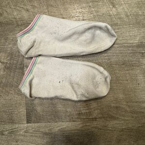 Well worn womens gym socks
